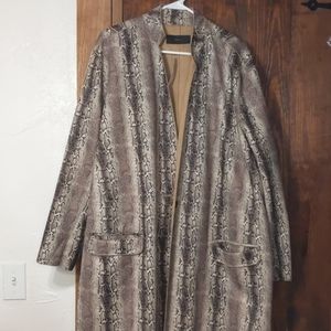 Anthropologie Snake Print Jacket